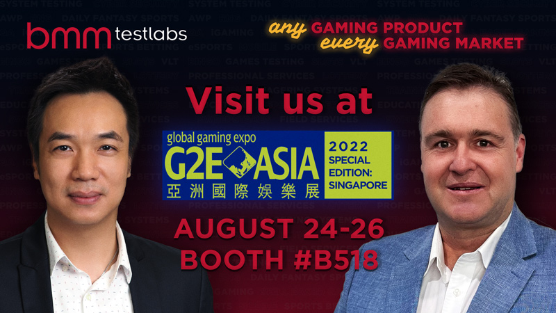BMM Testlabs to Discuss Extended Services and Global Reach for Asian Suppliers at G2E Asia in Singapore