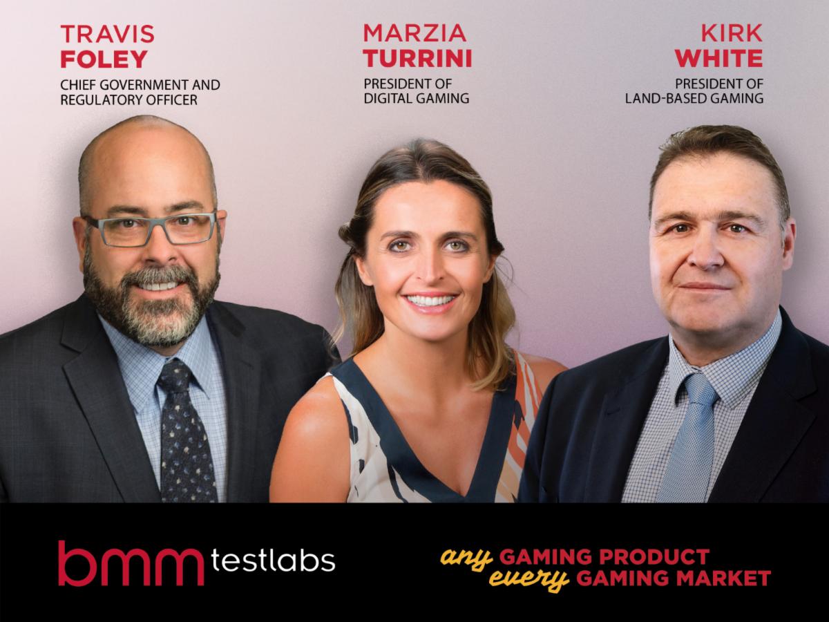 BMM Testlabs Promotes Top Executives Travis Foley, Marzia Turrini, and Kirk White As Company Moves Into Global Structure